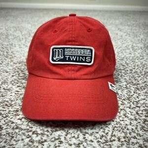 Minnesota Twins Hat Cap Strap Back Mens One Size Red MLB Baseball Dad Cap